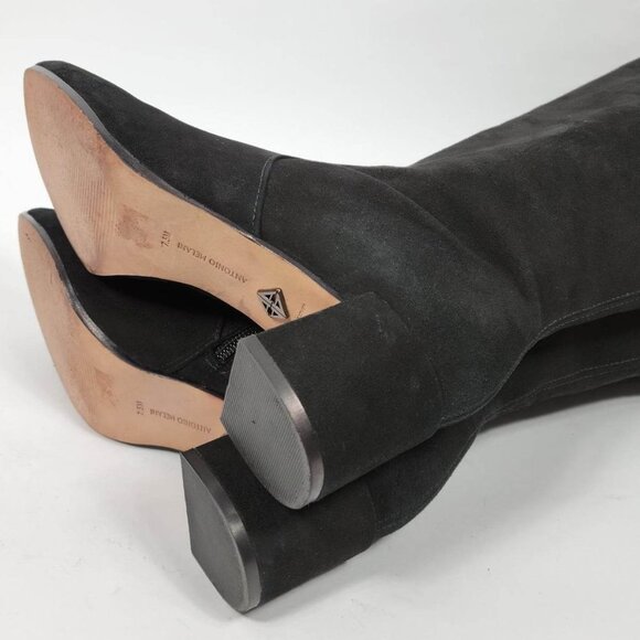 ANTONIO MELANI Black Heeled Boots - Picture 9 of 12